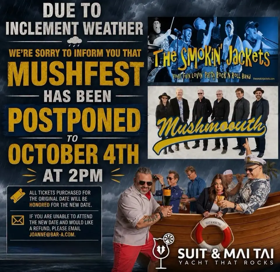 MUSHFEST 2026 Live On The Bar A Summer Stage! MUSHMOUTH, SUIT & MAI TAI & THE SMOKIN JACKETS LIVE!