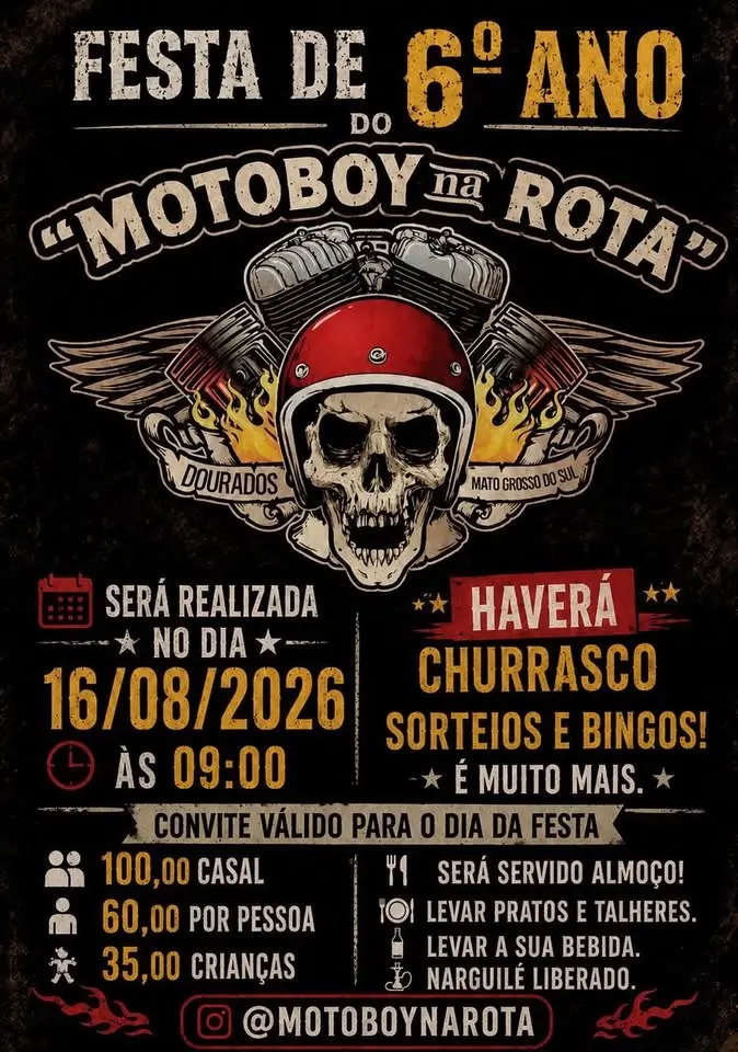 Aniversário do Motoboy na Rota