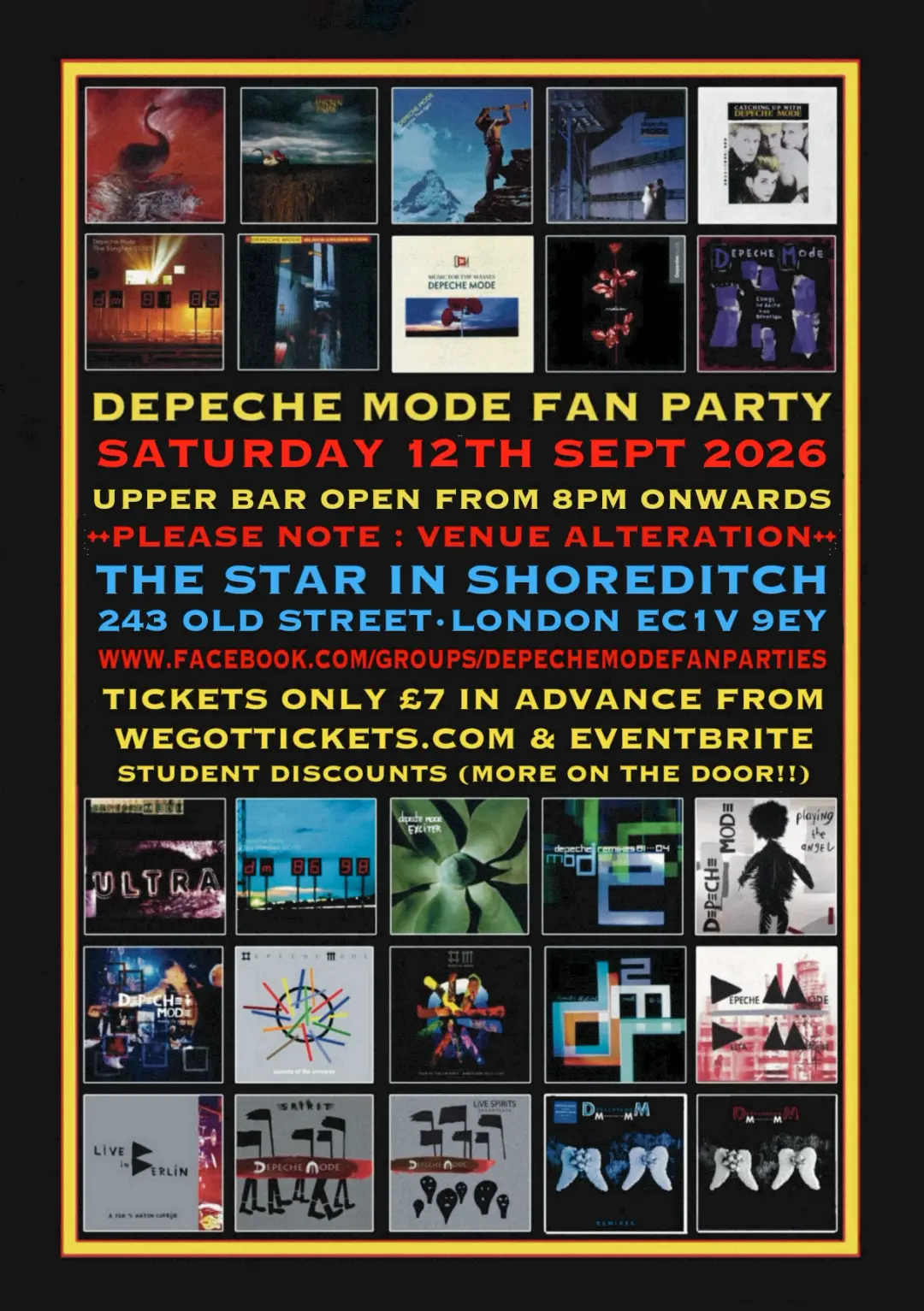 DEPECHE MODE FAN PARTY