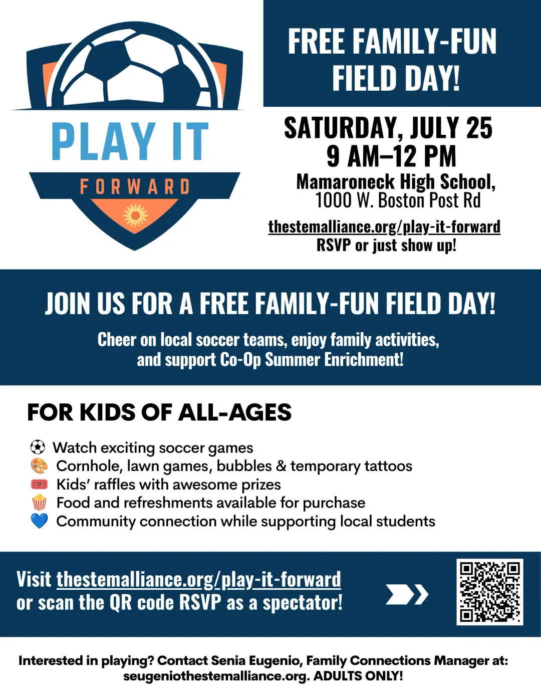 Play It Forward Field Day & Soccer Tournament