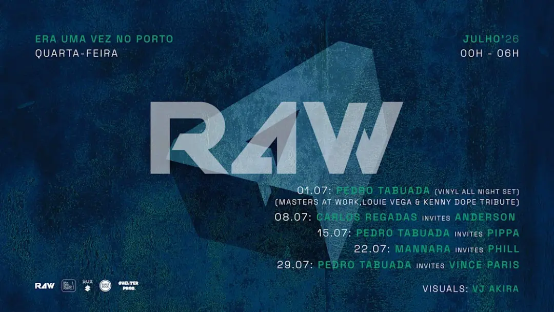 1 Julho @ R4w / Pedro Tabuada Tribute Masters At Work