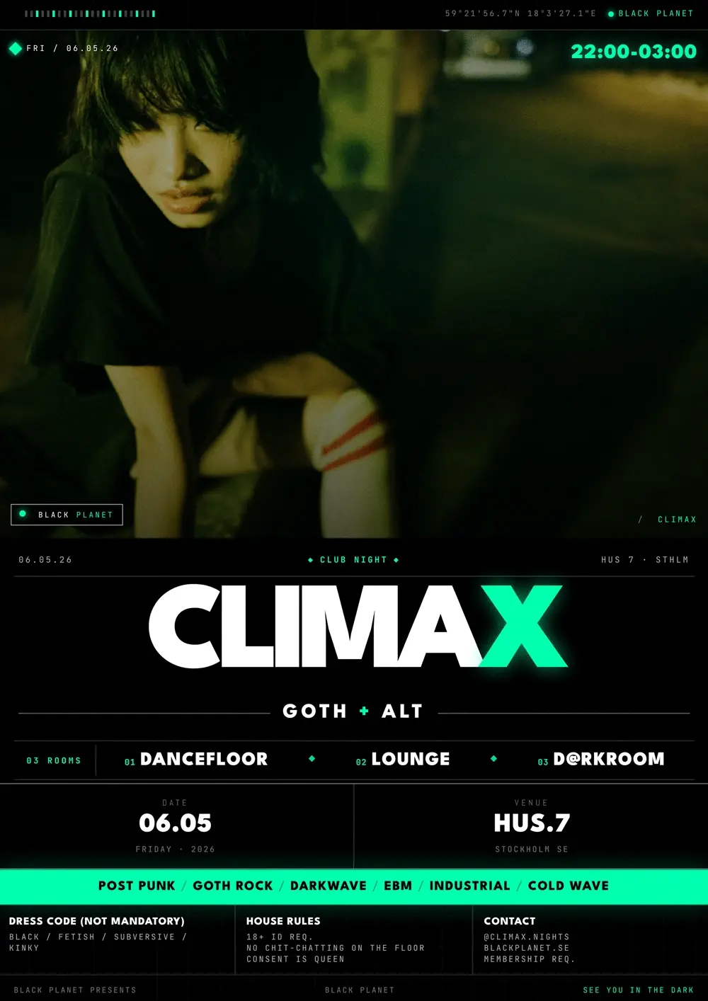 Climax Club - Goth and Alternative club night