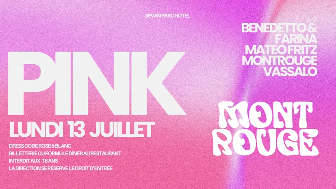 Pink : Montrouge, Benedetto & Farina, Vassalo & Mateo Fritz