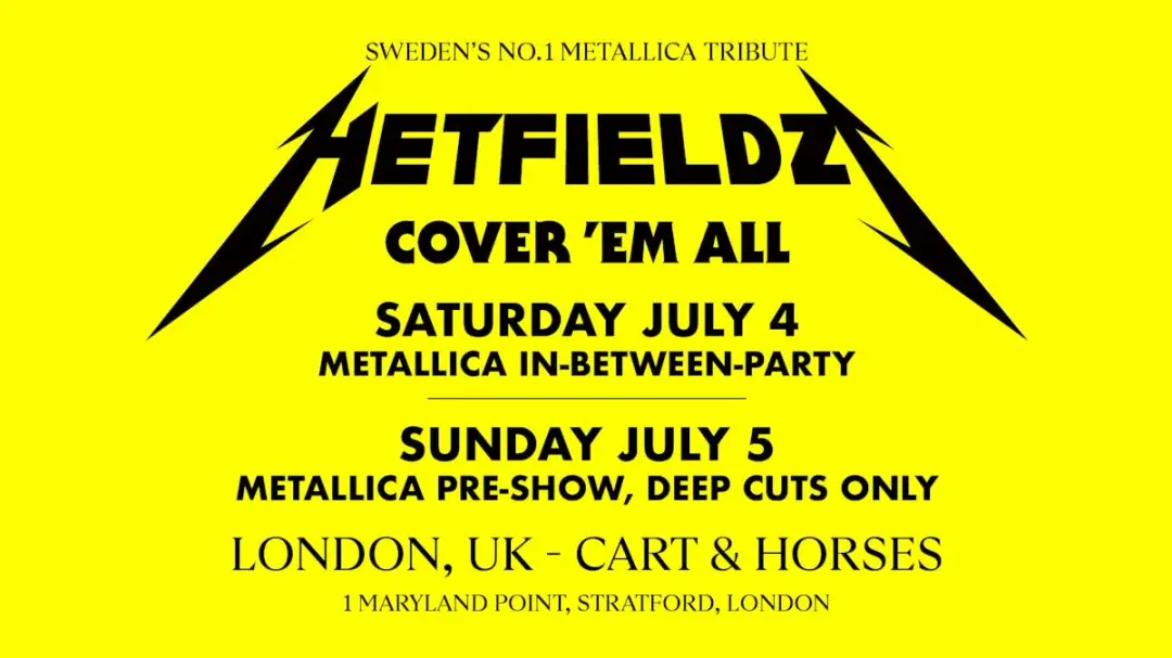 HETFIELDZ – METALLICA WEEKEND | In-Between Party & Deep Cuts Pre-Show