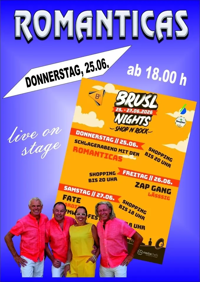 SCHLAGERABEND bei der BRUSL NIGHTS mit ROMANTICAS