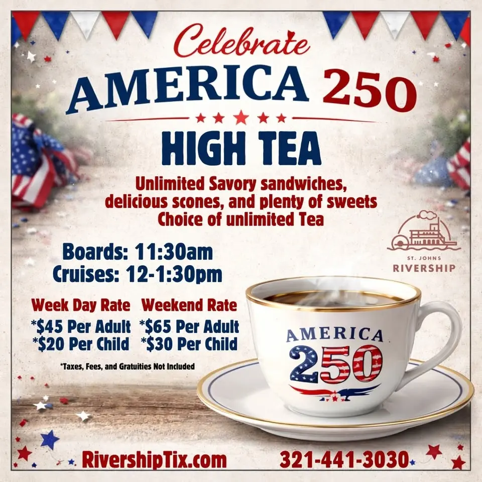 America 250 High Tea Cruise Aboard the Barbara Lee