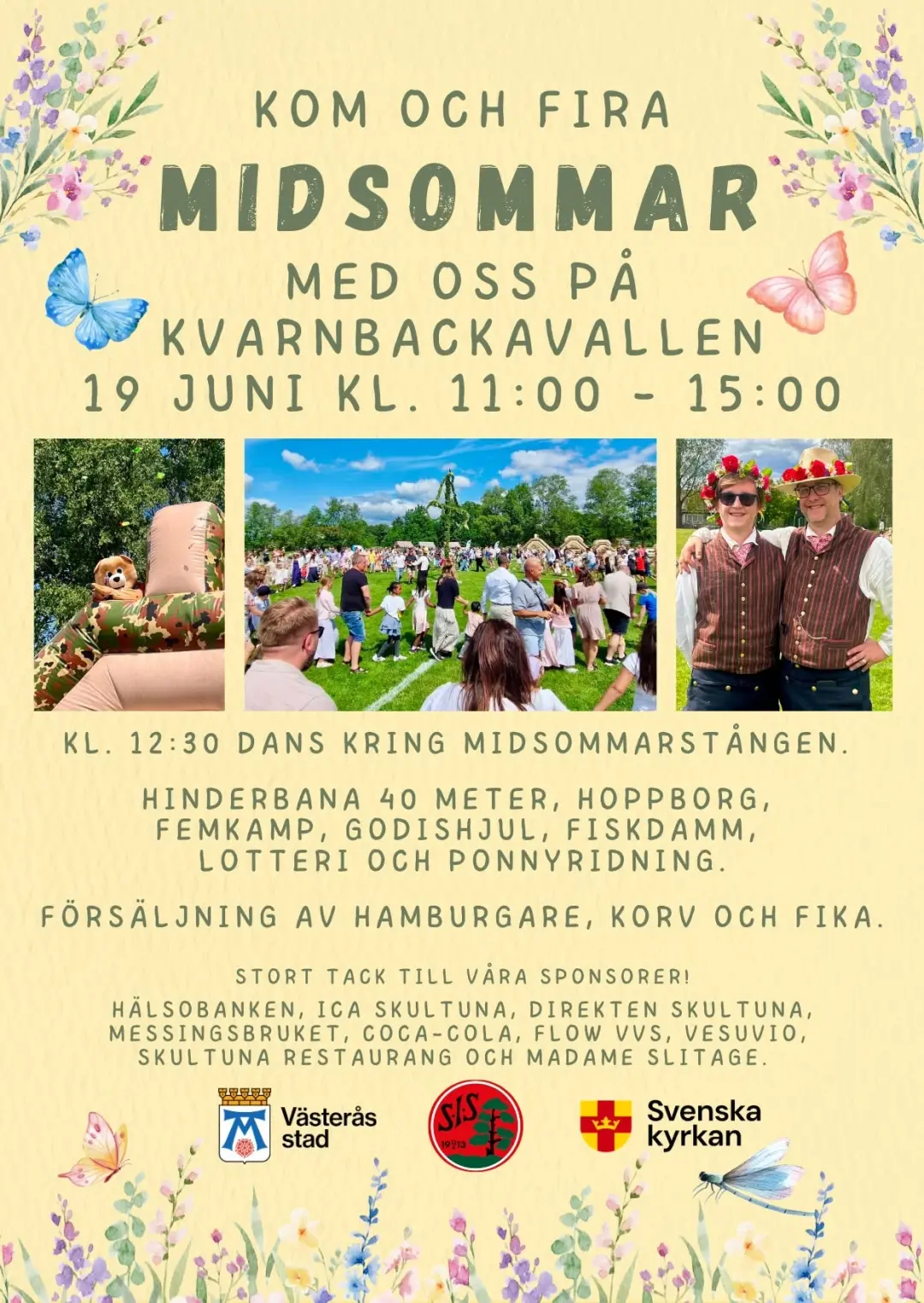 Midsommarfirande på Kvarnbackavallen