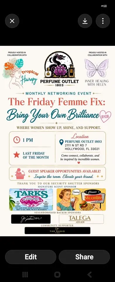 Friday Femme Fix: Bring your own Brilliance (BYOB)