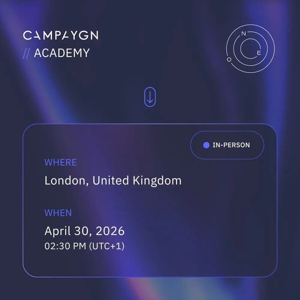 Campaygn Academy I Smarter Influence 2026 - London Edition