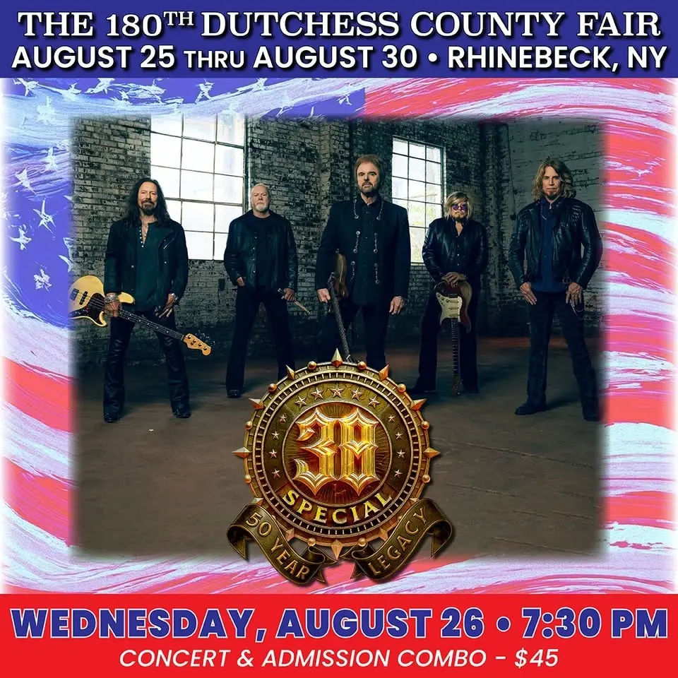 38 Special at the Dutchess County Fair on 8/26