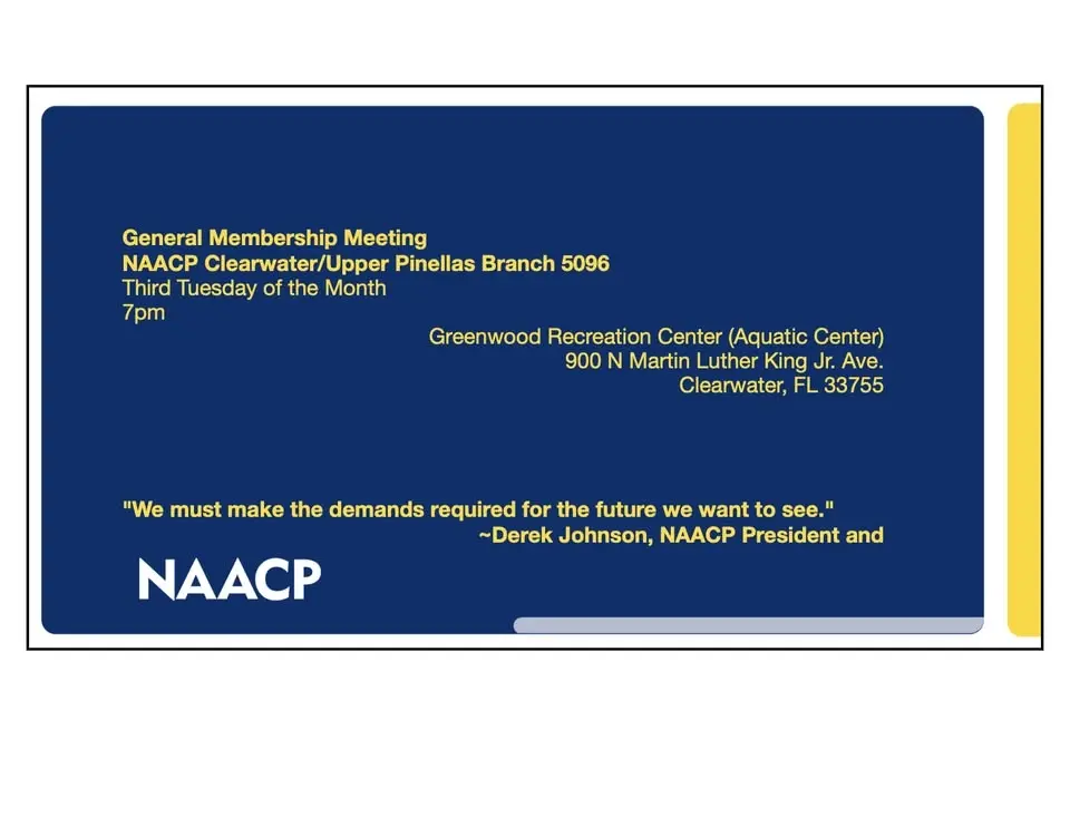 NAACP 5096 General Membership Meeting Clearwater/Upper Pinellas
