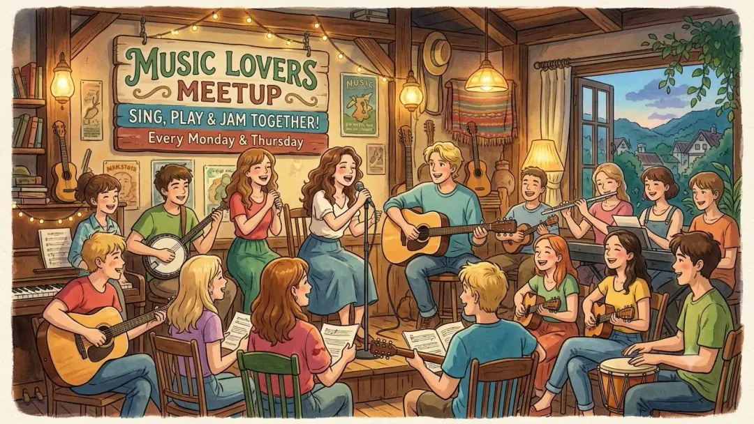 Mon & Thu 🎙️🎸 Sing, Play & Jam Together! 🎹 Music Lovers Meetup 🎵