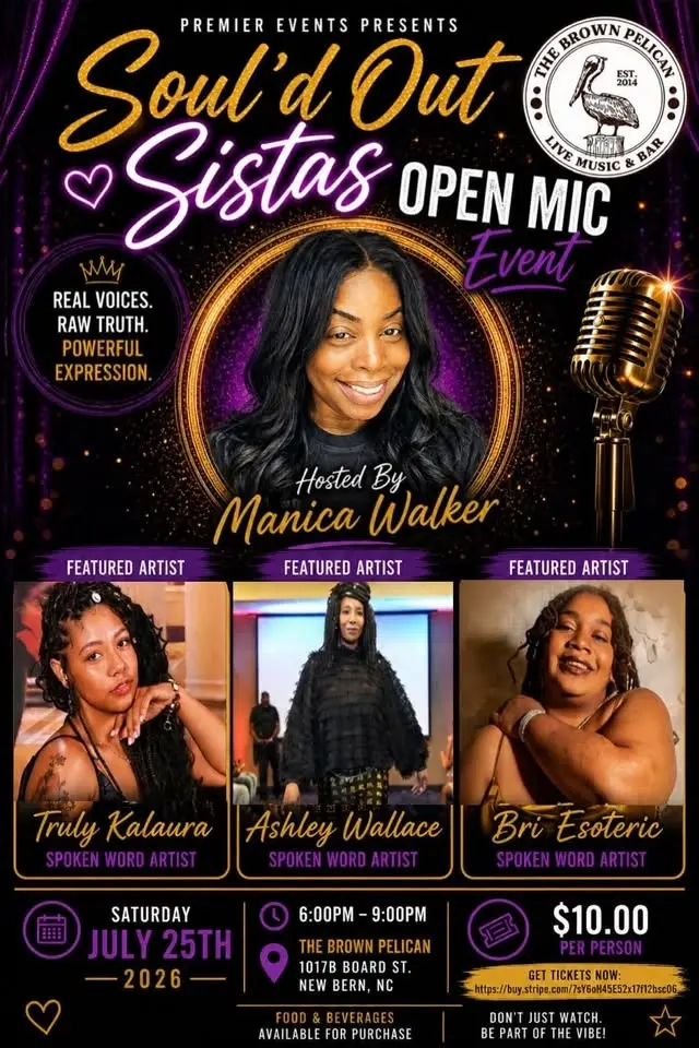 🎤✨ Soul’d Out Sistas Open Mic Event ✨🎤