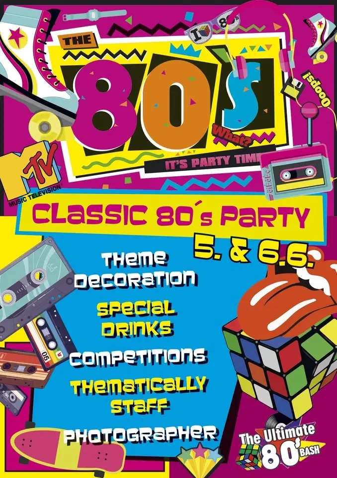 🎧🕺 CLASSIC 80’s PARTY V CAFE 80’s! 💾✨🇨🇿
