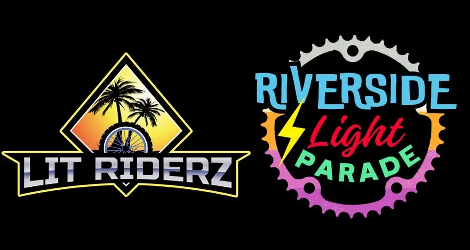 Lit Riderz ride with Riverside Light Parade