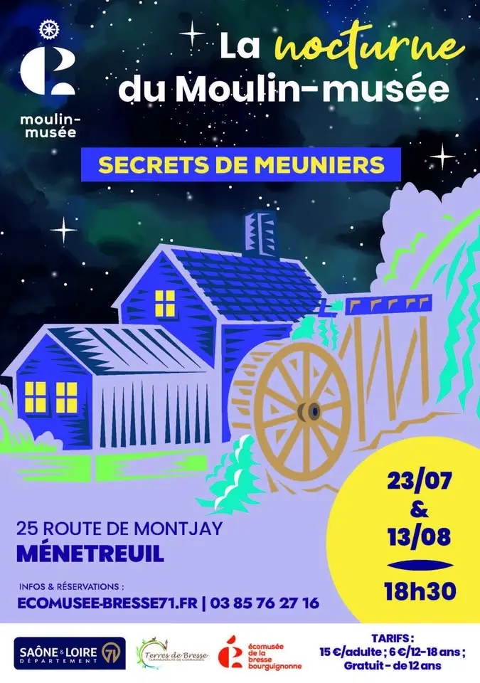 Visite nocturne - Moulin-Musée de Ménetreuil
