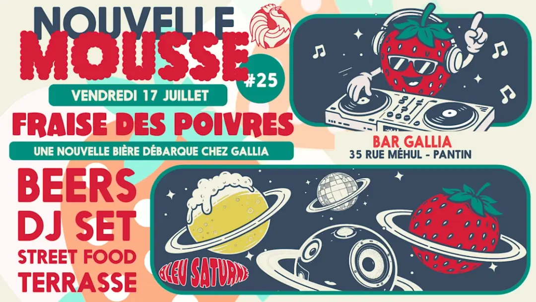 Nouvelle Mousse #25 : Fraise Des Poivres Au Bar Gallia