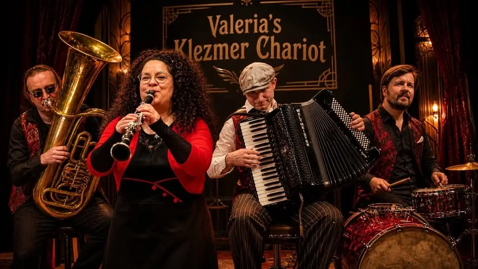 Musikkväll med helgrillat lamm - Valeria Klezmer Chariot - livemusik, middag, bar