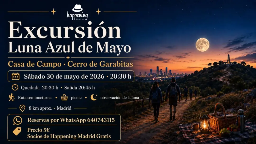 Excursión Luna Llena Azul de Mayo en la Casa de Campo