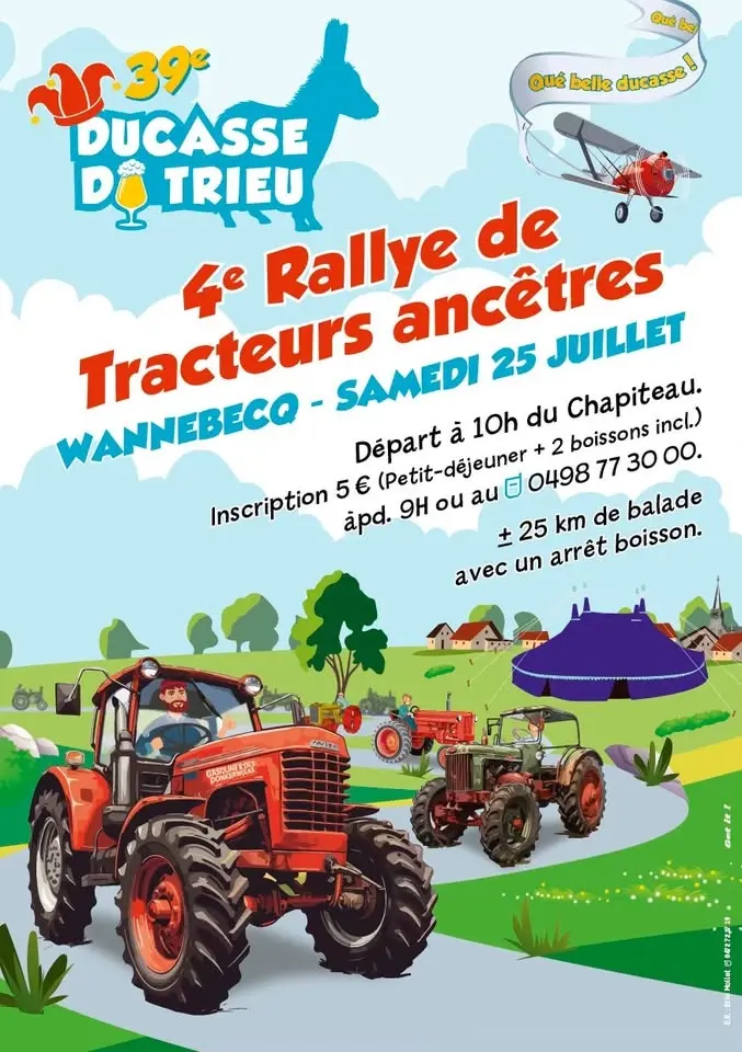 4e Rallye de Tracteurs ancêtres de la ducasse du Trieu (Wannebecq)