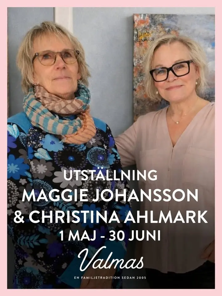 Vernissage med Maggie och Christina