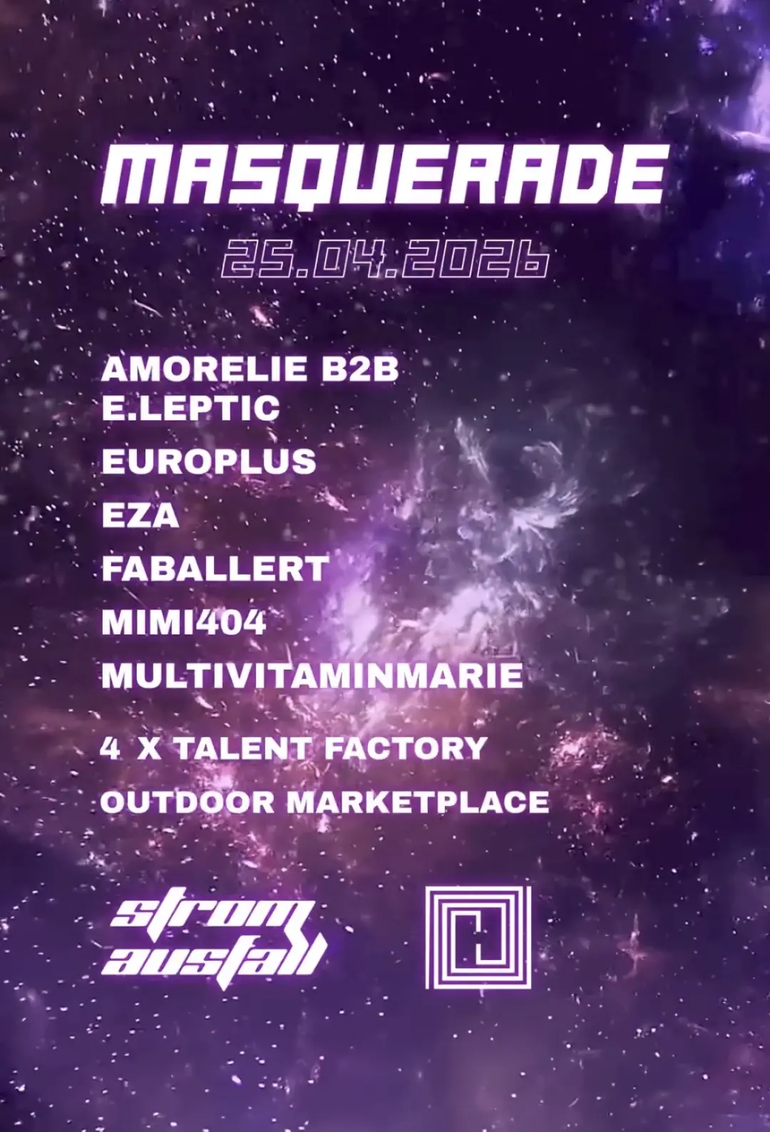 Stromausfall presents 𝜗𝜚⋆˚Masquerade ⋆˚⟡˖ ࣪