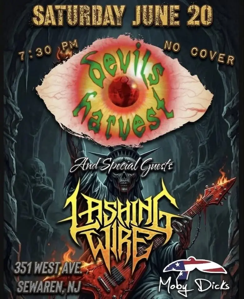 🔥 DEVILS HARVEST WITH SPECIAL GUEST LASHING WIRE LIVE AT MOBY DICKS! 🔥