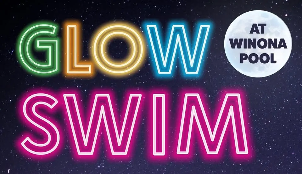 🌙✨Glow Swim at Winona Outdoor Pool! 🏊‍♂️💦