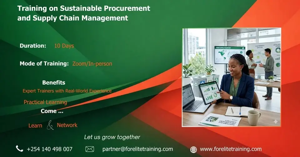 Training on Sustainable Procurement and Supply Chain Management