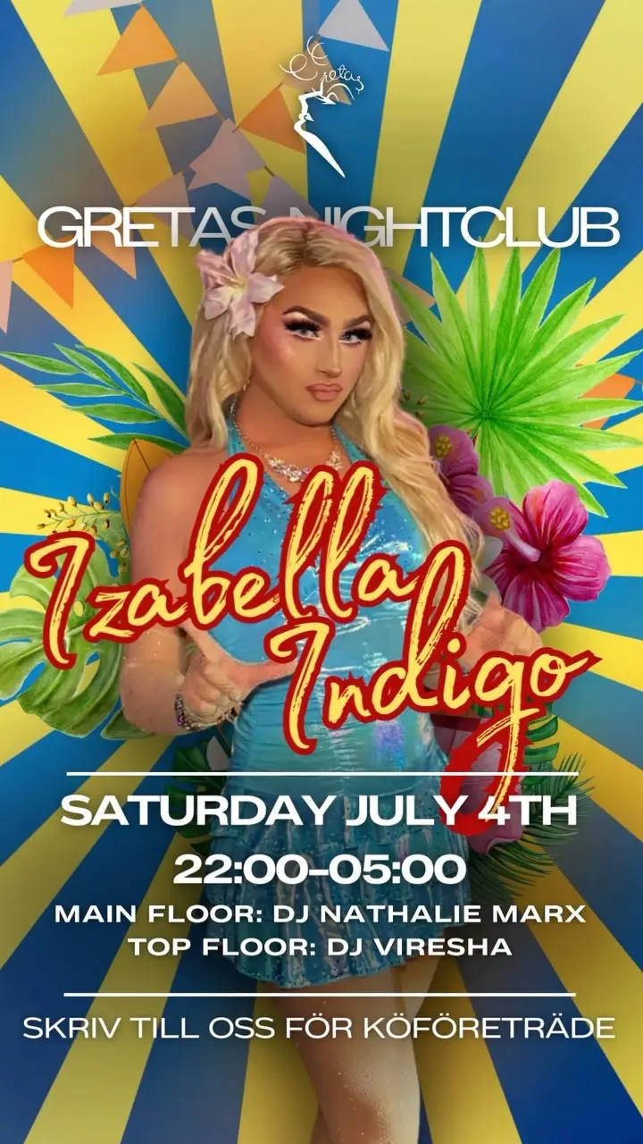 Izabella Indigo Live on Stage at Gretas Nightclub