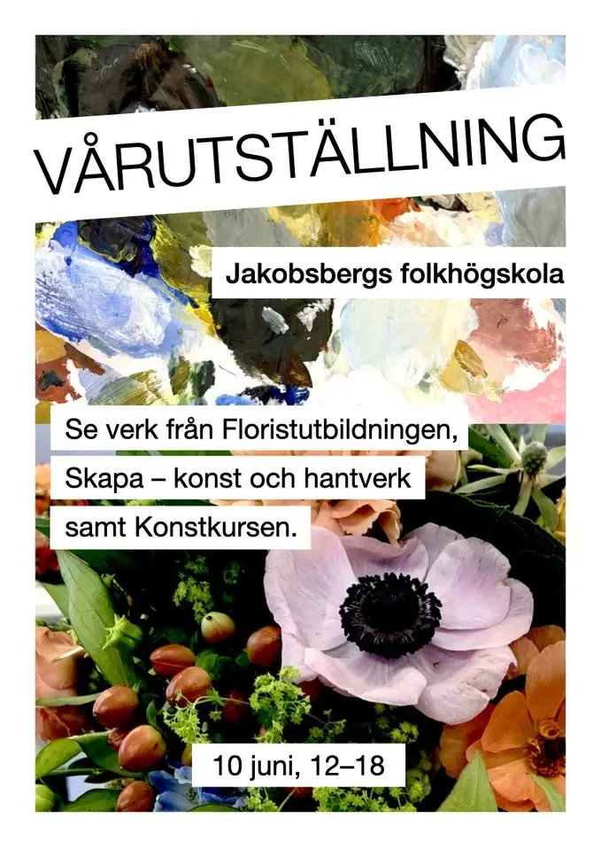 Stor vårutställning med blommor och konst!