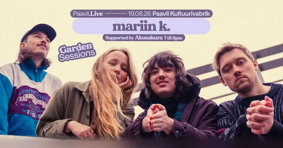 Paavli․Live: mariin k. | Garden Sessions