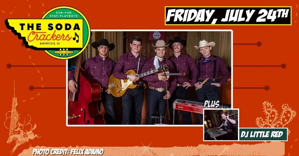 THE SODA CRACKERS  WESTERN SWING NIGHT with DJ LITTLE RED at The Moose!