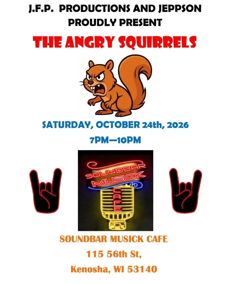 SQUIRRELS ROCK THE SOUNDBAR MUSICK CAFE