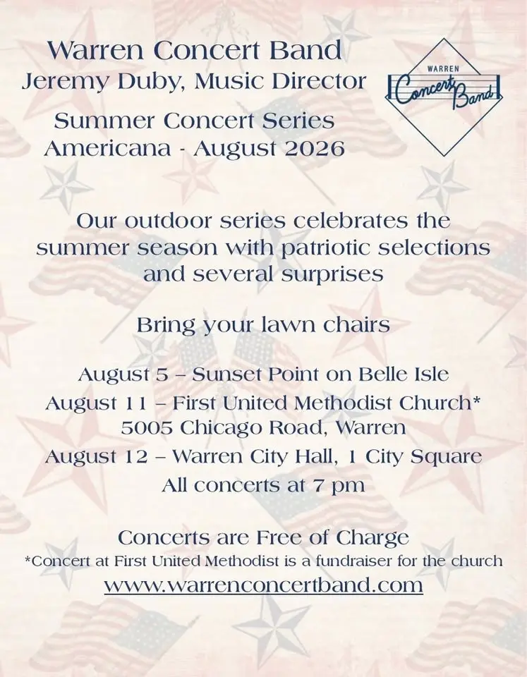 Warren Concert Band Summer Series at Belle Isle