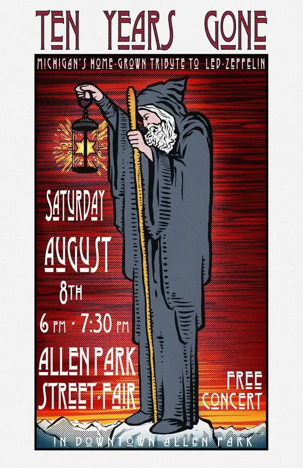 Ten Years Gone: Michigan's Home-Grown Tribute to Led-Zeppelin LIVE at The Allen Park Street Fair