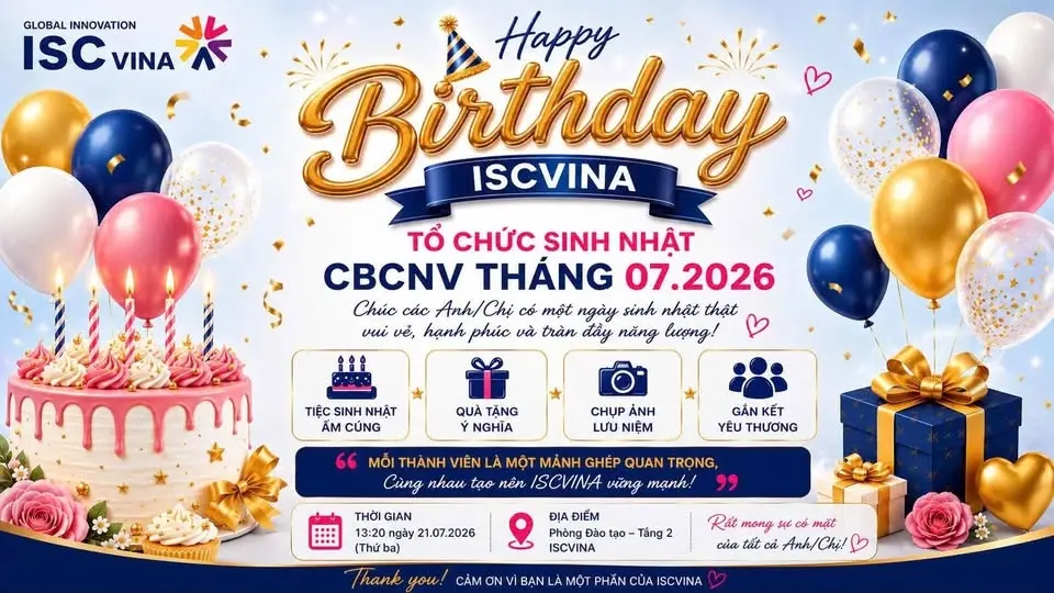 ISCVINA SINH NHẬT THÁNG 7 🎂