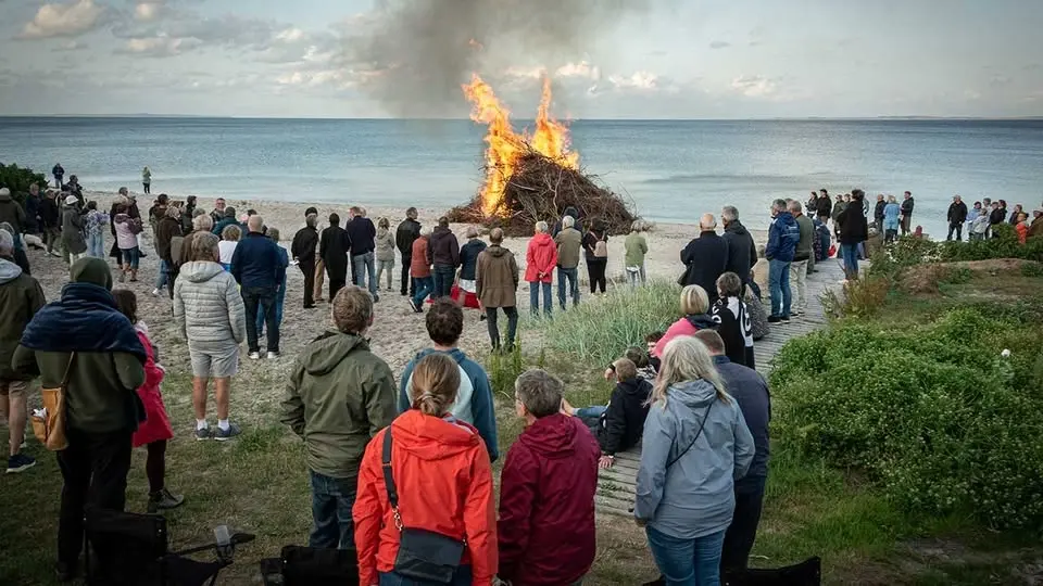 Sankt Hans aften på Rude Strand