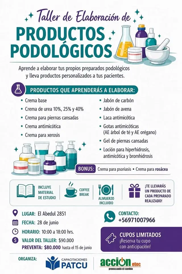 TALLER PREPARADOS PODOLÓGICOS 