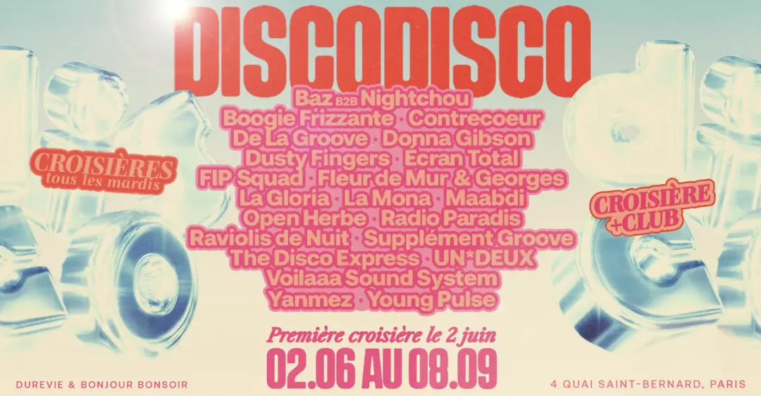 DISCO DISCO CROISIÈRE: Écran Total, Contrecoeur