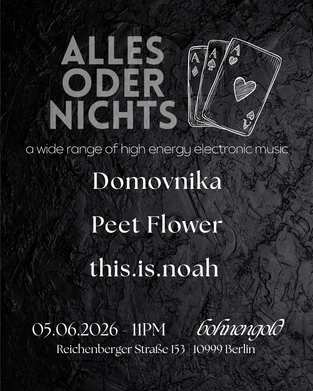 ALLES ODER NICHTS / House, Tech House, Indiedance