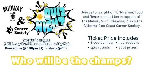 Midway Surf Lifesaving Club & Cancer Society QUIZ NIGHT!