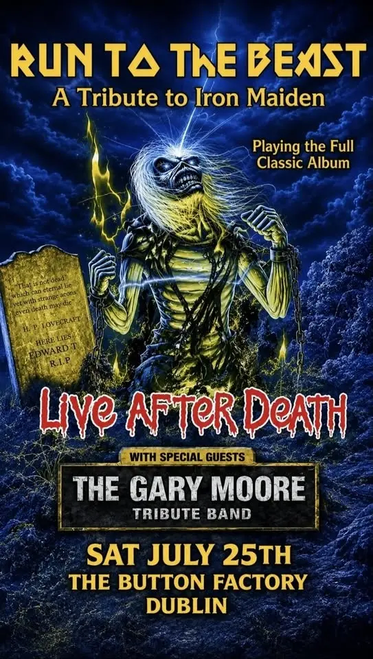 Iron Maiden Tribute BUTTON factory Dublin