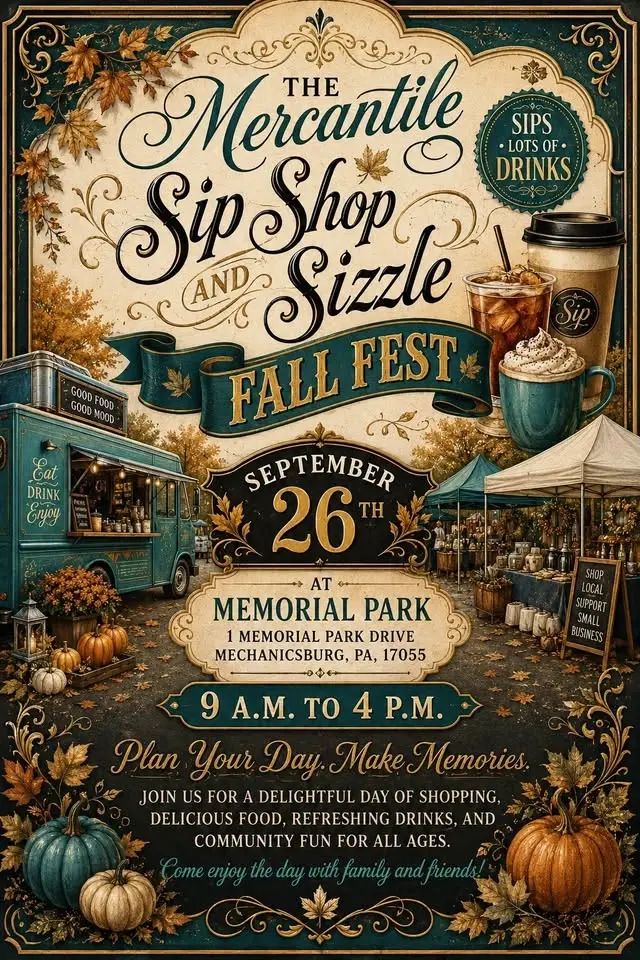 Save the Date! Sip Shop & Sizzle Fall Fest