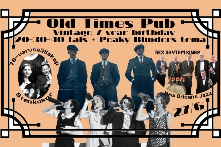 7 year Vintage-Peaky Blinders Birthday party