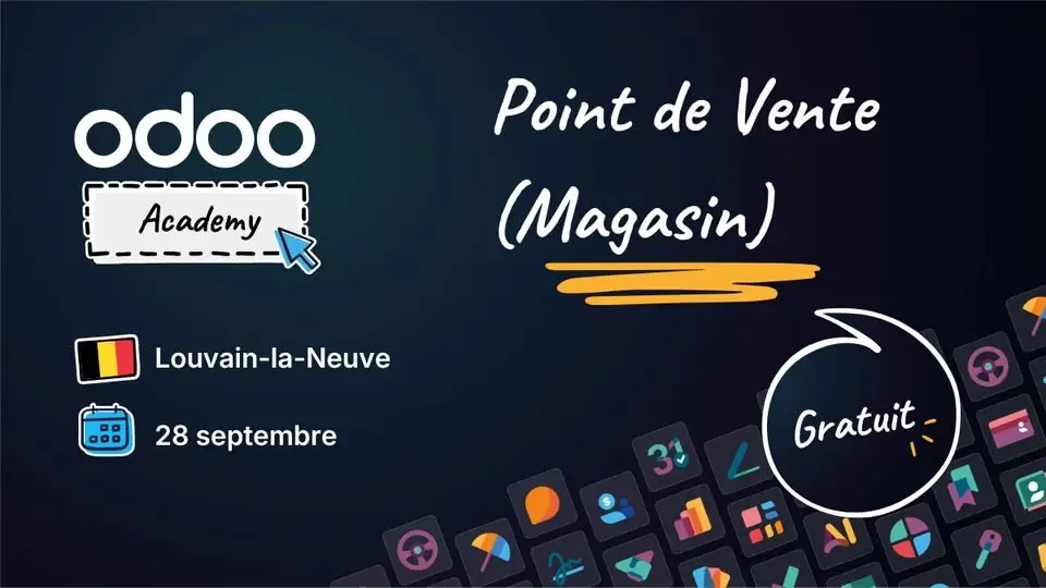 Odoo Academy Point de Vente (Shop) - Louvain-la-Neuve