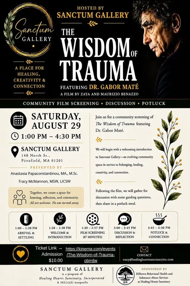 Film screening: The Wisdom of Trauma, reflection & potluck.