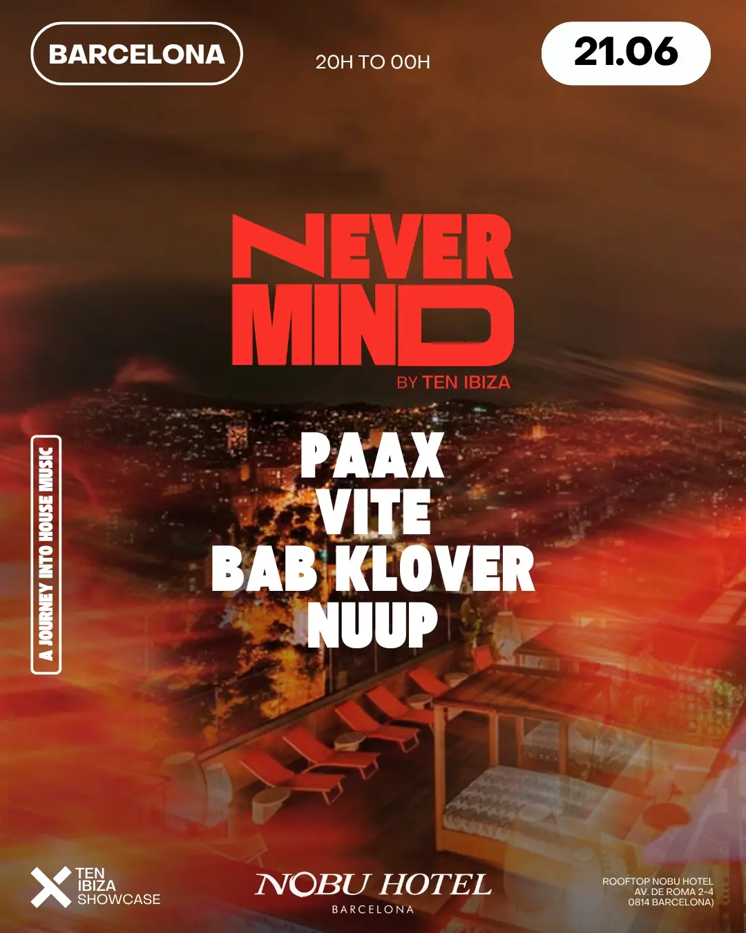 NEVERMIND by TEN Ibiza – Special Rooftop Session
