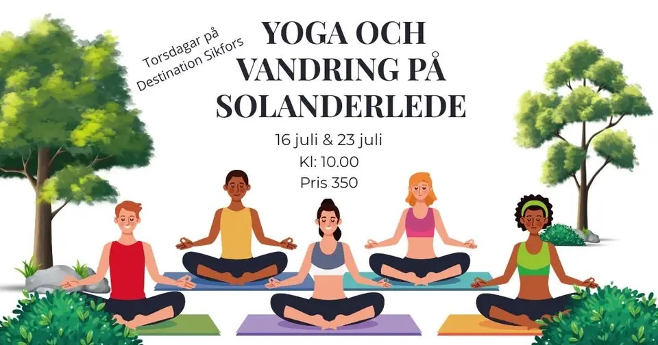 Yoga & Vandring på Solanderleden. 16 juli & 23 juli kl:10.00 