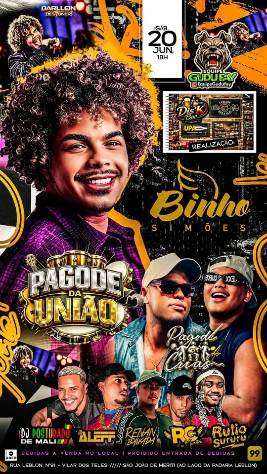 Pagode da união cantor Binho Simões